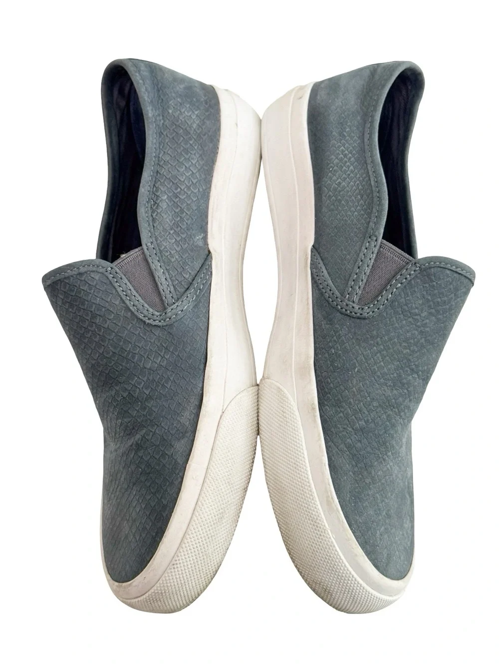 Tory Burch Blue Snakeskin Slip On Sneaker 6.5